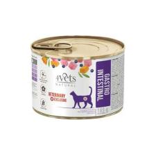 4Vets NATURAL VETERINARY EXCLUSIVE GASTRO INTESTINAL 185g emésztőrendszeri betegségekben szenvedő macskáknak macskaeledel