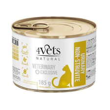 4Vets NATURAL VETERINARY EXCLUSIVE URINARY 185g húgyúti betegségben szenvedő macskáknak macskaeledel