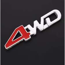  4WD Csomagtartó felirat Ezüst autó dekoráció