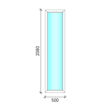 50×210 Fix oldalvilágító műanyag ablak nyílászáró