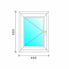 50×70 Nyíló műanyag ablak nyílászáró