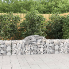50 db íves horganyzott vas gabion kosár 200x30x60/80 cm kerti tárolás