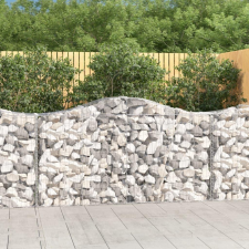 50 db íves horganyzott vas gabion kosár 200x50x100/120 cm kerti tárolás