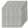 50 db tapétalap készlet, Tapetoo Home Decor®, szürke fa, 70 x 70 cm, 2,5 mm, 24,5 nm