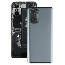  56000EK11A00 Gyári akkufedél hátlap - burkolati elem Xiaomi Poco F3, fekete mobiltelefon, tablet alkatrész