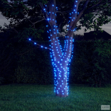  5 db 5x200 LED-es kék bel-/kültéri napelemes fényfüzér kültéri izzósor