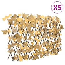  5 db narancssárga bővíthető műjuharlevélrács 180 x 60 cm kerti bútor