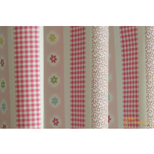  (5 minta) Twister Princess gyerek függöny-Csíkos kockás lakástextília