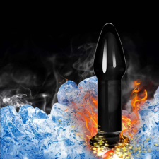  5&quot; Glass Romance Anal Plug Black szexjáték