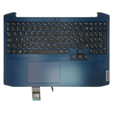  5CB0Y99479 gyári új magyar háttérvilágításos (kék) laptop billentyűzet + felső fedél laptop alkatrész