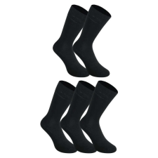 5PACK fekete bambusz hosszú Styx zokni (5HB960) XL férfi zokni