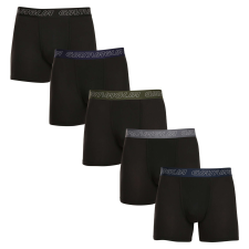 5PACK fekete Gianvaglia férfi boxeralsó (GVG-5014) M férfi alsó