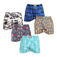 5PACK férfi bő szárú boxeralsók Styx art klasszikus gumipánt többszínű (5A1377679) M férfi alsó