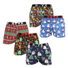  5PACK férfi bő szárú boxeralsók Styx art sportos gumipánt többszínű (5B1280814) XXL