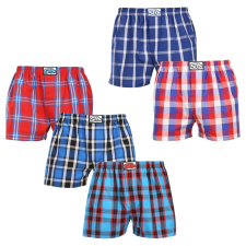  5PACK férfi bő szárú boxeralsók Styx klasszikus gumipánt többszínű (5A110610) XL férfi alsó
