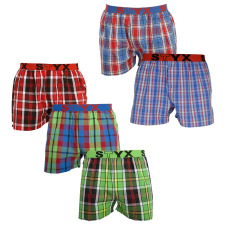 5PACK férfi bő szárú boxeralsók Styx sportos gumipánt többszínű (5B0102784) XL férfi alsó