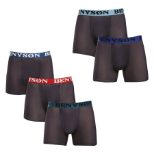 5PACK Férfi boxeralsó Benysøn fekete (7124) M férfi alsó