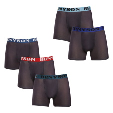 5PACK Férfi boxeralsó Benysøn fekete (7124) XL férfi alsó
