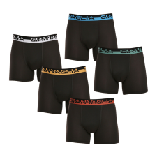 5PACK Férfi boxeralsó Gianvaglia fekete (GVG-5008) M férfi alsó