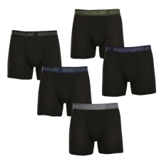  5PACK Férfi boxeralsó Gianvaglia fekete (GVG-5014) M
