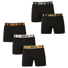 5PACK férfi boxeralsó UNCS nagyméretű fekete (24Z167PSPP) 5XL férfi alsó