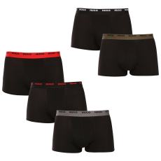  5PACK férfi boxeralsók HUGO fekete (50532619 003) XL