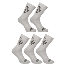 5PACK Szürke Styx hosszú zokni (5HV1062) S férfi zokni