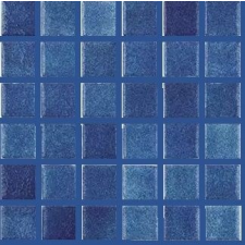  5x5 AZUL MARINA kék üvegmozaik medence kiegészítő