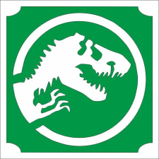  5x5 cm-es Csillámtetoválás sablon - Jurassic Park 81 csillámtetoválás