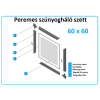 60*60-as alumínium keretes szúnyogháló szett (peremes)