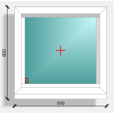  60x60 fix ablak Deceuninck Elegant 76 nyílászáró
