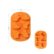  6 adagos halloween szilikon muffin sütőforma edény