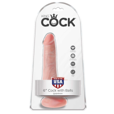  6" Cock with Balls  Light műpénisz, dildó