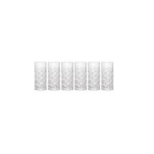 6 darabos készlet Koopman-Excellent Houseware vizespoharak, üveg, átlátszó üdítős pohár