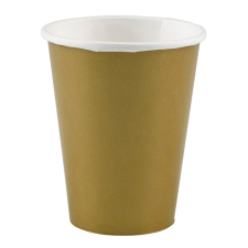  6 darabos papír pohár – Arany színű party kellék