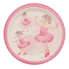  6 darabos papír tányér – Balerina party kellék