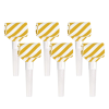  6 darabos party anyósnyelv – Arany és fehér csíkos