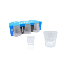 6 darabos pohár szett üveg Casablanca 190 ml bögrék, csészék