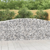  6 db íves horganyzott vas gabion kosár 400x50x100/120 cm