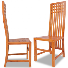  6 db tömör tíkfa étkezőszék bútor