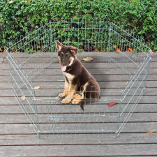  6 elemes mobil kültéri kennel 60 x 60 cm szállítóbox, fekhely kutyáknak