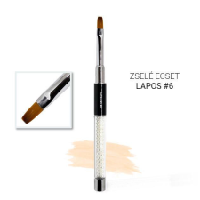 #6-os lapos zselé fekete ékszerecset műkörmös ecset