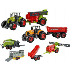  6 részes játék traktor farm szett autópálya és játékautó