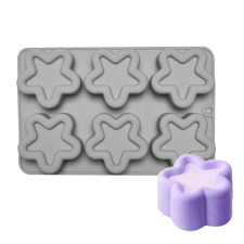  6 részes szilikon mousse forma – Csillag sütés és főzés