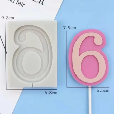  6 Szám szilikon forma sütés és főzés
