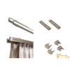  (6 szín 16 méret) Motivo kétsoros függöny karnis szett(2.25méter). Függönytartó karnis, mennyezeti tartóval - 03 Matt bronz