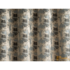  (6 szín) Francis koptatott dekorációs függöny-ezüst-caffelatte lakástextília