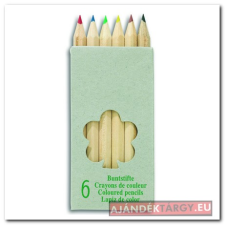 6 színes ceruza, kicsi színes ceruza