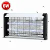  6W LED elektromos rovarcsapda – beltéri UV szúnyog- és légyirtó lámpa vegyszermentes működéssel (BBD)