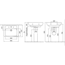  7012 65R1 Formo mosdó S 65*51 fehér E+** szaniter